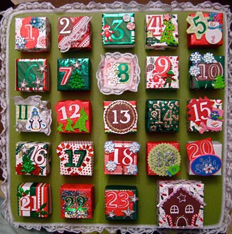 Homemade Advent Calendar Filled With Candy And Christmas Activities