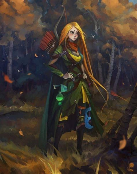 Windrunner Dota Archers Dota Windranger Fantasy Art