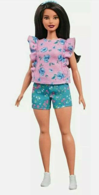 2017 Mattel Barbie Fashionistas Floral Frills Doll Curvy 78 Fjf43 For