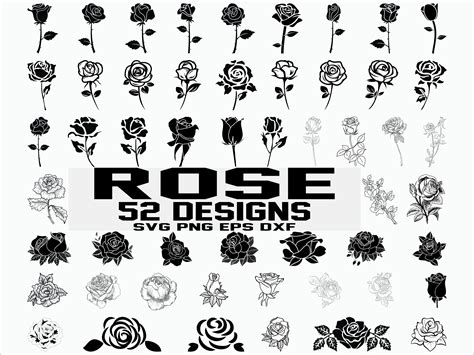 Rose Svg Roses Svg Valentine Svg Valentine Rose Flower Etsy Uk