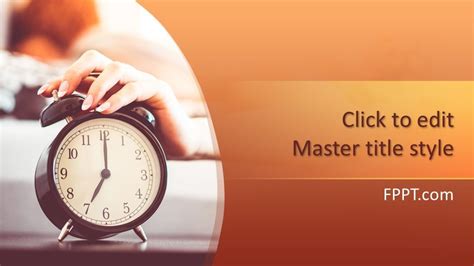 Free Morning Alarm Clock Powerpoint Template Free Powerpoint Templates