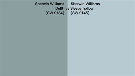 Sherwin Williams Delft Vs Sleepy Hollow Side By Side Comparison