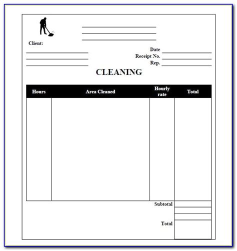 Printable Cleaning Invoice Forms For Free
