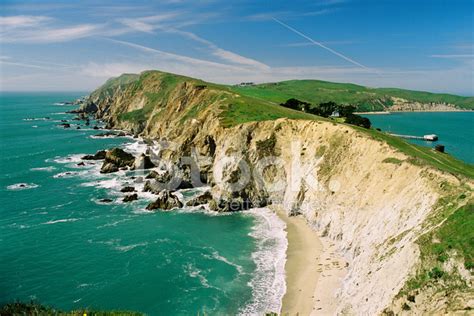 Point Reyes California National Park Pacific Ocean Scenic Stock Photo