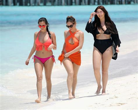 Chloe Lauryn And Amelia Goodman In Bikinis At A Beach In Maldives 03 28 2017 Hawtcelebs