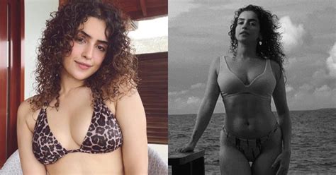 Sanya Malhotra Flaunting Her Fine Sexy Body In Bikini See Photos