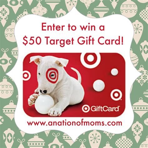 Don't forget to share this picture with others via facebook, twitter, pinterest or other social medias! $50 Target Gift Card Holiday Giveaway! - A Nation of Moms