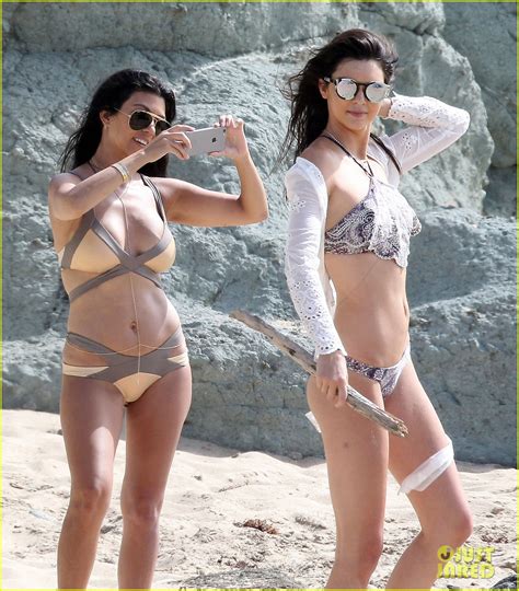 kourtney kardashian and kendall jenner pose for bikini pics photo 3442815 bikini kendall