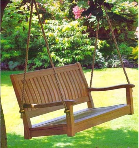 All Things Cedar 4 Ft Roosevelt Teak Porch Swing Traditional Porch