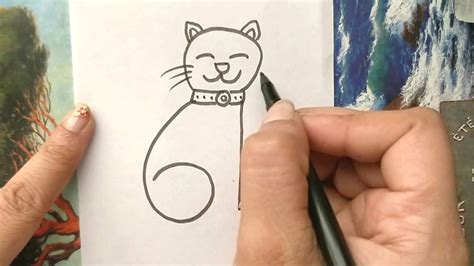 Cara Menggambar Kucing Yang Mudah Dan Sederhana Untuk Si Kecil Orami