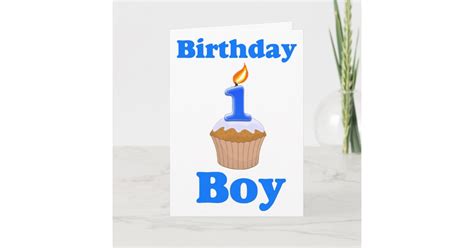 1 Year Old Birthday Boy Card