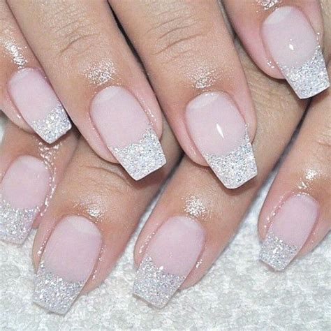 French Nails With Glitter Tips Nailsbyeffi Hudabeauty French