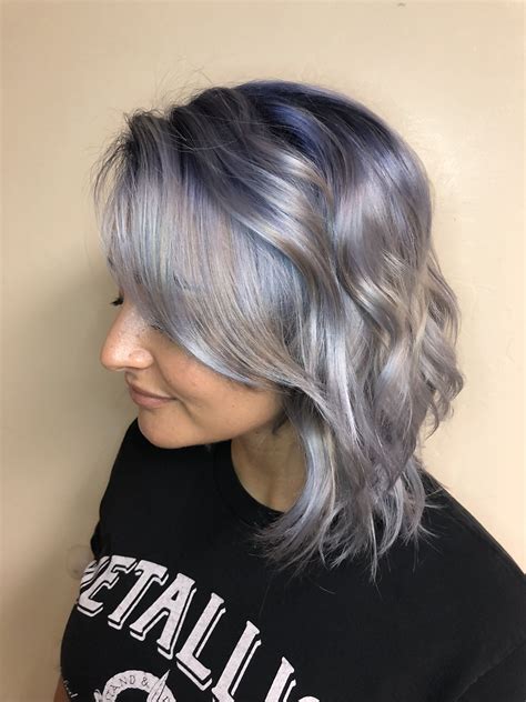 Smokey Silver With Shadow Root Using Mydentity By Guy Tang Hair Color
