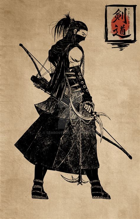 The japanese version didn't care, you might of gotten a backstory segment once you made stage 3 or something at best. The Shinobi by Semrosto | Ninja art, Samurai art, Japanese ...