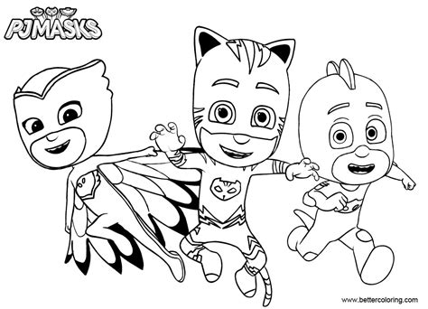 Catboy From Pj Masks Coloring Pages Free Printable Coloring Pages