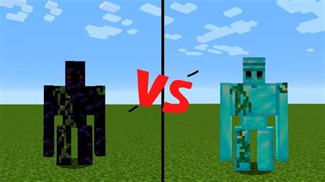 Minecraft Diamond Golems Vs Obsidian Golems Youtube