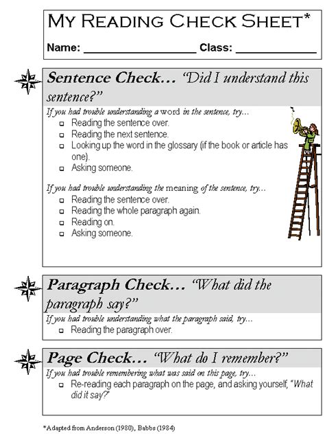How to read a check. Reading Check Sheet