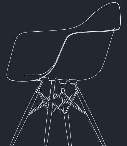 Eames Lounge Chair Cad Block