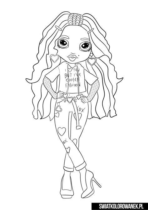Rainbow High Printable Coloring Pages - prntbl.concejomunicipaldechinu