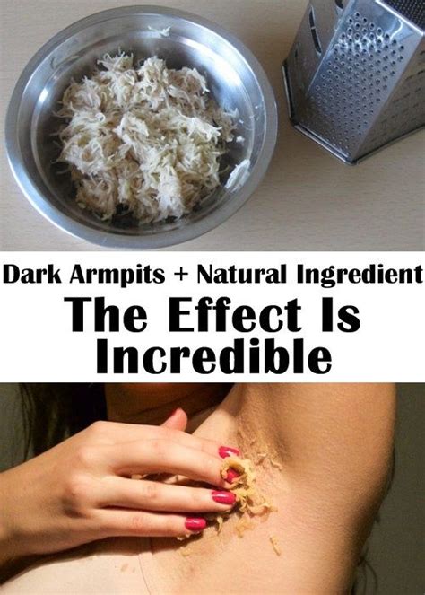She Grated A Natural Ingredient And Applied It On Armpit The Effect