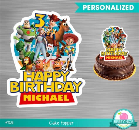 Cake Toppers And Picks Birthday Toy Story Cake Topper 3d Cute Party