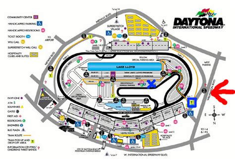 Daytona Raceway Map