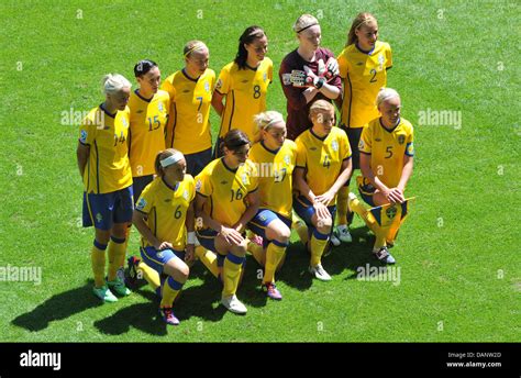 Swedens Players Top Left To Bottom Right Josefine Oqvist Therese Sjogran Sara Larsson