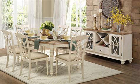 View all of the items in the gloversville collection. Homelegance Azalea Dining Set - Antique White 5145-Dining ...