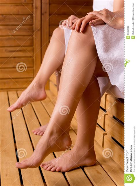 Girls In Sauna Stock Photo Image Of Adult Beautiful 36060222