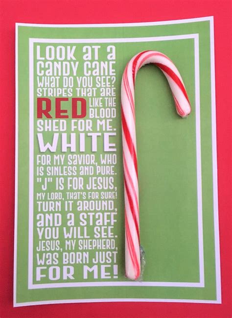 This candy cane poem is a lovely reminder of the true reason for the season! Candy Cane Poem Printable - Deeper KidMin