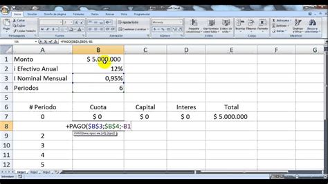 Formato En Excel Para Amortizacion De Prestamos