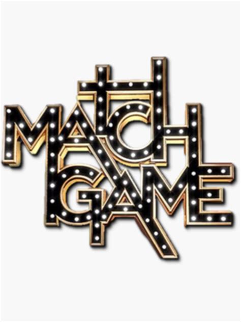 Match Game Logo Sticker By Gameshowfan2001 Redbubble