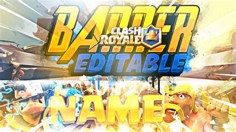 Epic Banner Editable De Clash Royale Speed Art Link En La