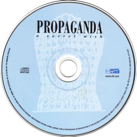 1985 A Secret Wish Propaganda Rockronología