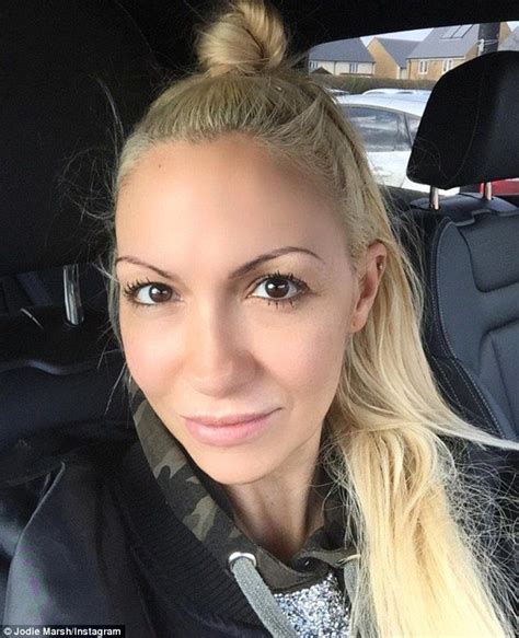 transformation jodie marsh looked virtually unrecognisable as she ditched the heavy slap for a