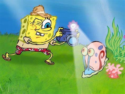 Spongebob And Gary Spongebob Hintergrund 40608774 Fanpop