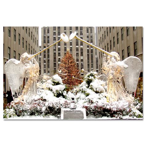 Angels At Rockefeller Center Christmas Tree New York Art Print Mp 2110