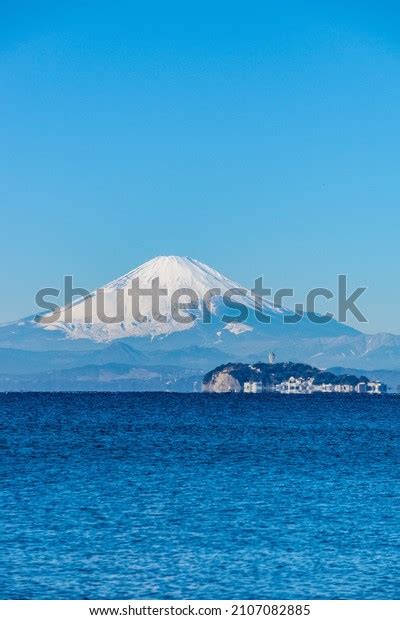 Mt Fuji Enoshima Zushi Beach Kanagawa Stock Photo 2107082885 Shutterstock