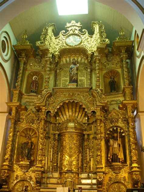 Romanistas Altar De Oro De La Igesia De San José En Panamá