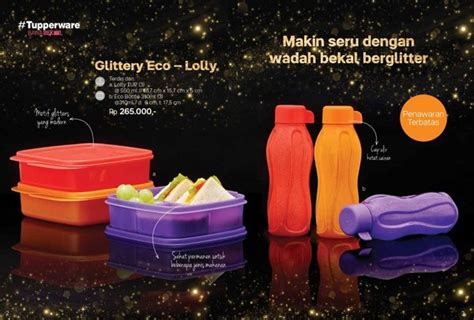 Jual Glittery Eco Lolly Set Tupper Ware Di Lapak Home Adeltuppy