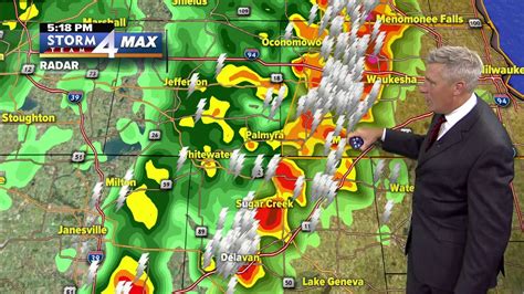 Storm Warnings In Effect In Waukesha Milwaukee Counties Youtube