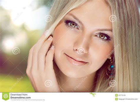 Portrait Of A Beautiful Young Woman Royalty Free Stock