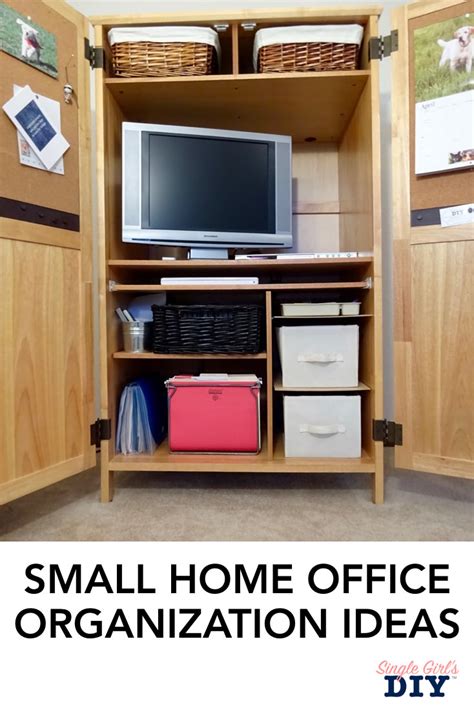 Small Home Office Organization Ideas Single Girls Diy