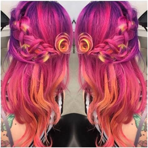 17 Best Images About Beautiful Unnatural Hair Colors On