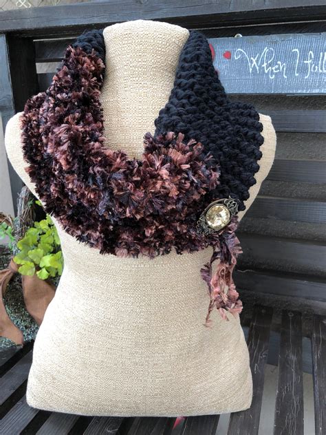 Hand Knit Cowl Hand Knit Scarf Hand Knit Infinity Hand | Etsy | Hand knit cowl, Hand knit scarf 
