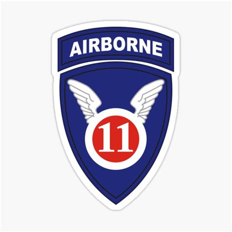 11th Airborne Division Patch Sticker For Sale By Biggdesign Redbubble