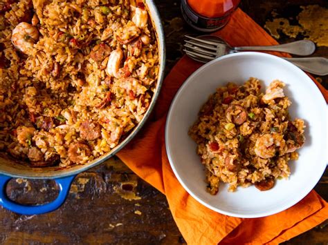 Creole Style Red Jambalaya With Chicken Sausage And Shrimp Recipe