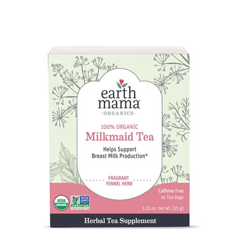 Earth Mama Organic Milkmaid Tea 16 Tea Bags Box Organic And Nature Chain