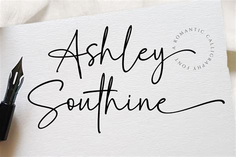 Ashley Southine Font By Mjb Letters · Creative Fabrica