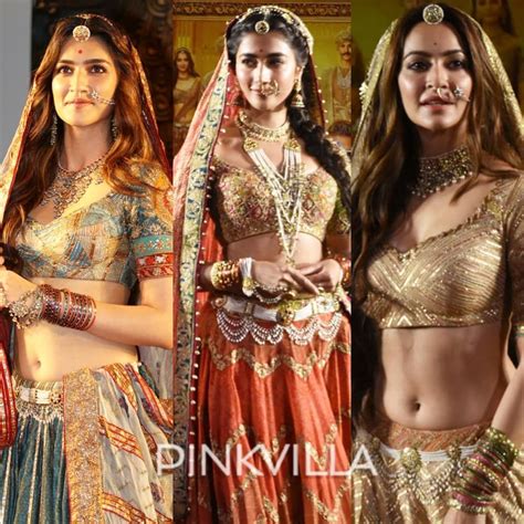 'housefull 4' actresses kriti sanon, pooja hegde and kriti kharbanda pose for perfect click. Kriti Sanon, Pooja Hegde or Kriti Kharbanda? Which ...